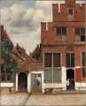 View of Houses in Delft known as The Little Street Baroque Johannes Vermeer